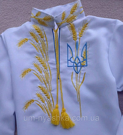 Хлопчача вишиванка "Колоски-тризуб" 104-164 Кривий Ріг - фото 1