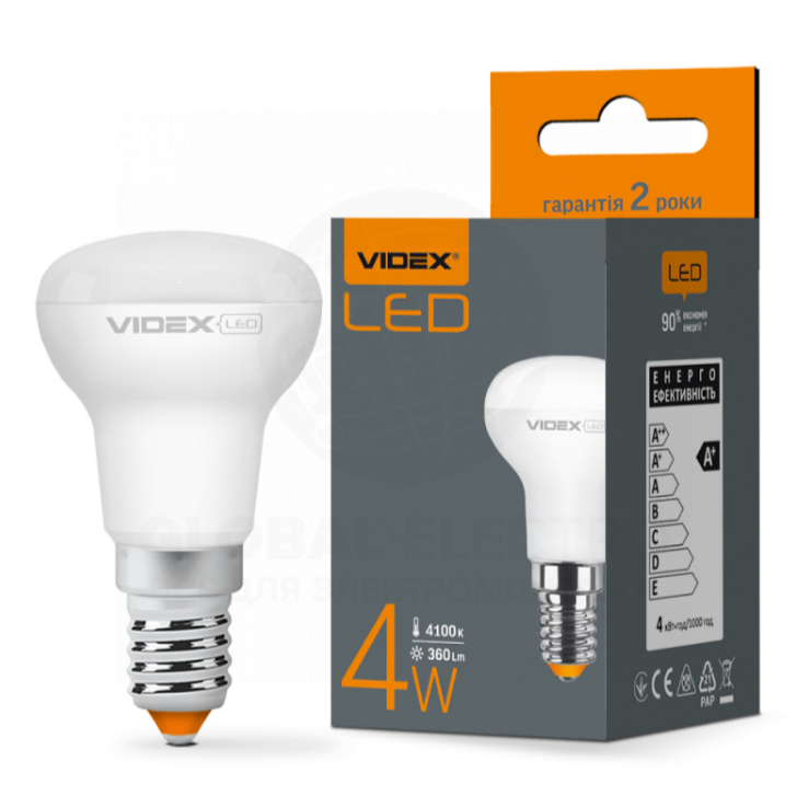 Лампа R39e 4W E14 4100К 220V LED Videx Житомир - фото 2