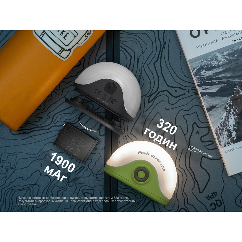 Ліхтар кемпінговий Fenix CL20R Pro, зелений Київ - фото 15