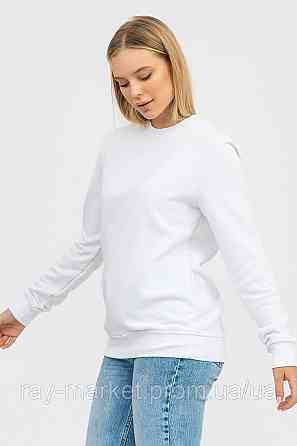 Свитшот базовый утепленный Ray Basic женский белый (U0301W-White) XL Киев