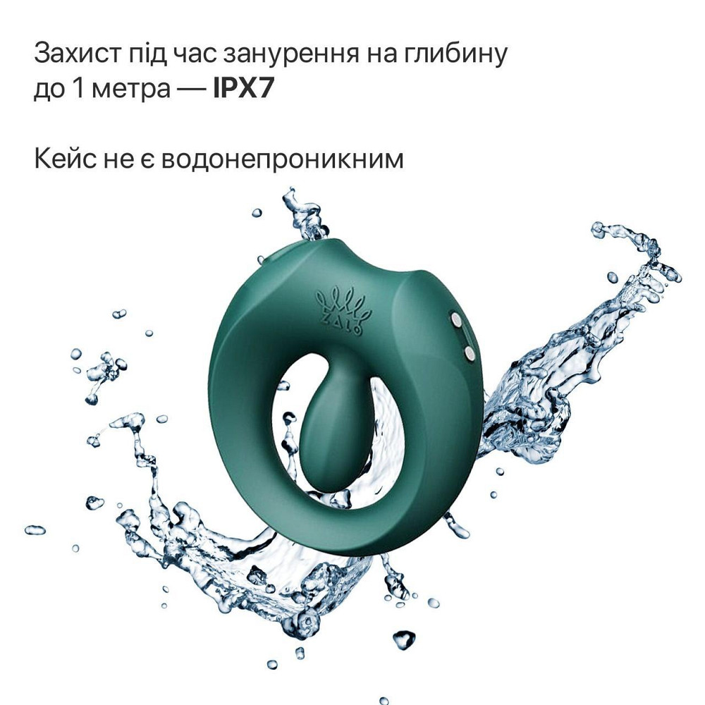 Эрекционное кольцо Zalo Apis Turquoise Green Sex Aura Киев - изображение 8