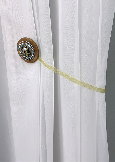 Магніти для штор і гардин Карпати набір 2 шт Коричневий з сріблястим (81-148) Київ - фото 2