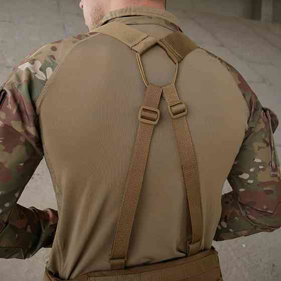 Тактичні армійські лямки для тактичного поясу розвантажувальний ремінь до рпс койот  плечові лямки     WAR Львів