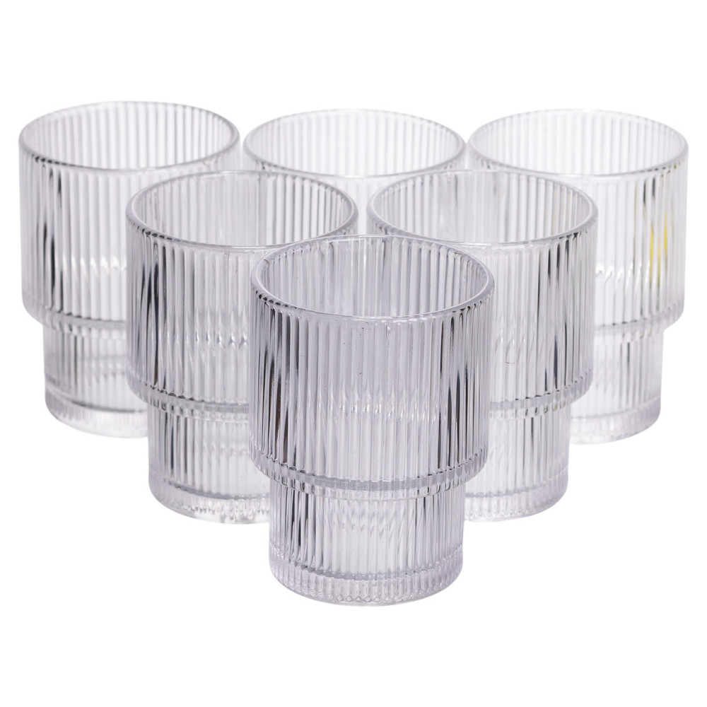 Yiwu Набір скляних стаканів 6 (шт) 200 (мл) з товстого скла Yiwu HP-19-178-4 Коломыя - изображение 1