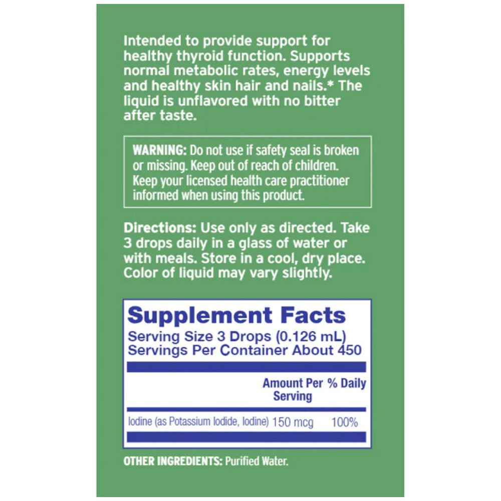 Йод (йодид калію)  Life-flo Liquid Iodine Plus 59 мл Київ - фото 3