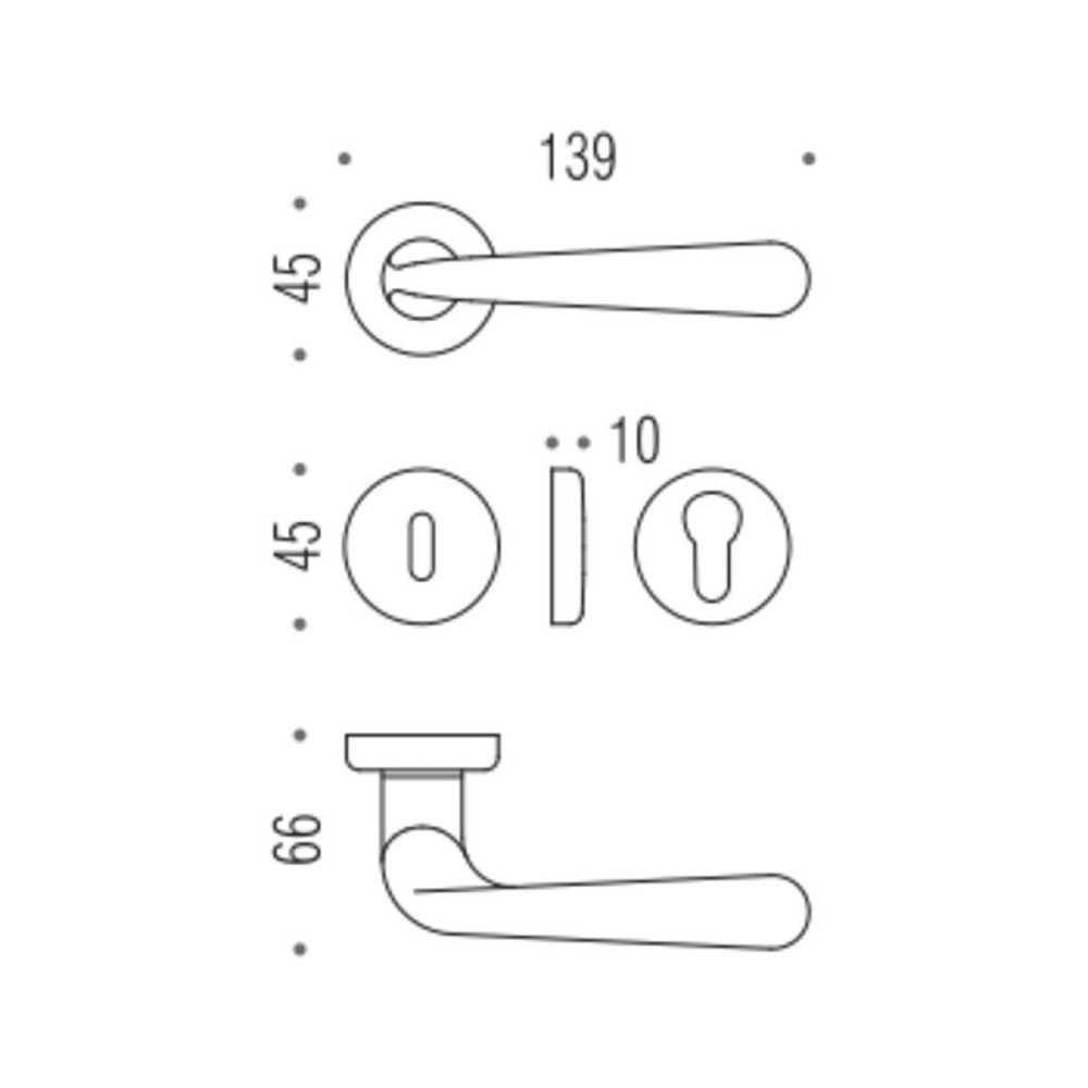 Ручка Colombo Robodue CD 51 пол.латунь R ф / з (50 роз) Київ - фото 2