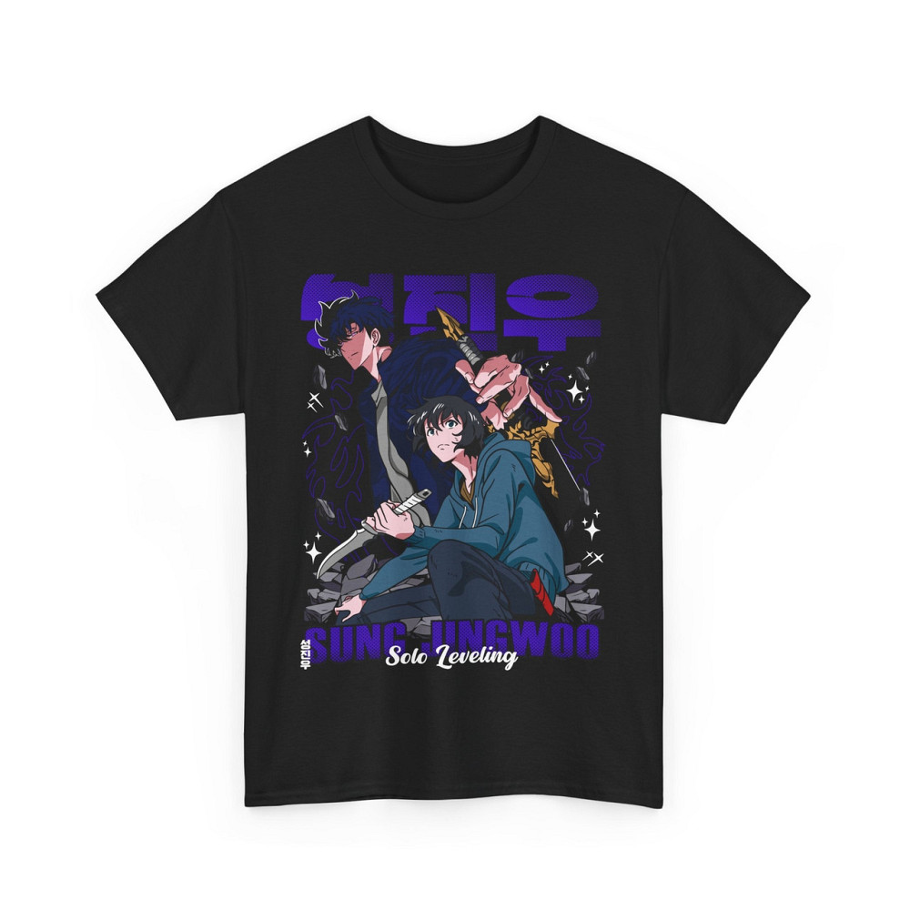 Футболка для мальчика аниме Соло Левелинг Сунг Джинвоо оверсайз (рост от 165 до 180 ) Черний AnimeJ0194m Днепр - изображение 7