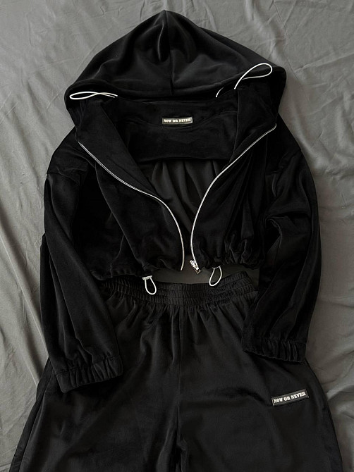 Женский повседневный стильный костюм тройка велюр Одесса - изображение 4