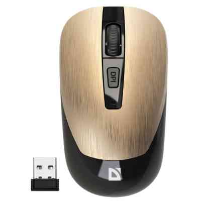Мишка Defender Wave MM-995 Silent Wireless Gold (52994) Вінниця