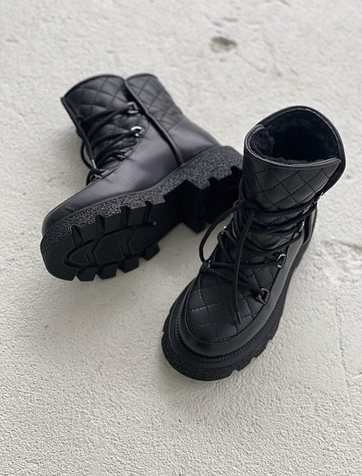 Olli Черевики жіночі OLLI K-93-Астра чорні (зима, шкіра натуральна) (5287) 38р.39р.40р. 40 Коломия - фото 2