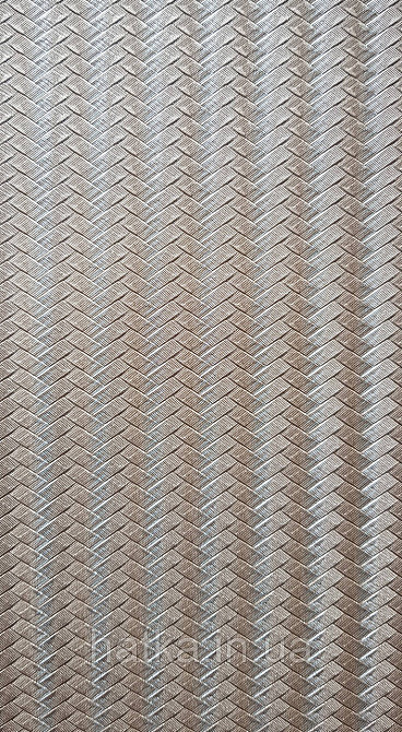 Обои винил на флизелине AdaWall Omega1.06х10 геометрия 3д полосы зигзаг коричневые золото серебро 23206-6 Киев - изображение 2