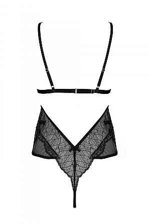 Боді Passion AMBERLY BODY black, XXL/XXXL, відкрита спина, низ стрінги Sex Aura Київ