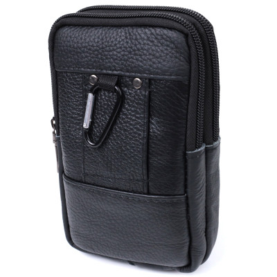 Сумка Vintage На пояс из натуральной кожи Черная (22736) Винница - изображение 8