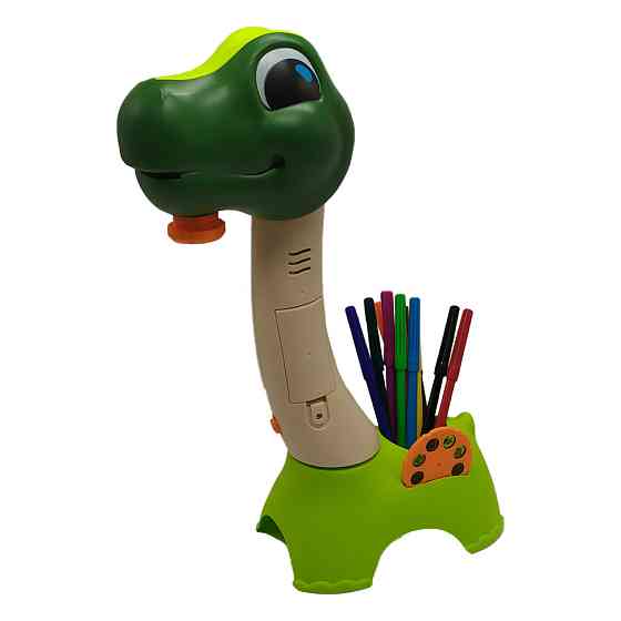 Проектор для малювання SE-123, 18 предметів, динозавр, слайди, маркери, музика, світло Вид 1 Вінниця