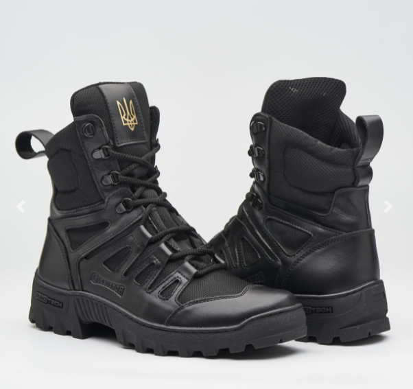 Чоловічі шкіряні черевики демісезонні (чорні) PATRIOT BRC-4 Харків - фото 8