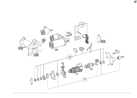 Mercedes-Benz  A0061512501 Стартер E-class W211 C-class W203 C-Class W204 Sprinter W906 E-class S211 C-class S203 CLC C203 C-Class Estate S204 Одеса