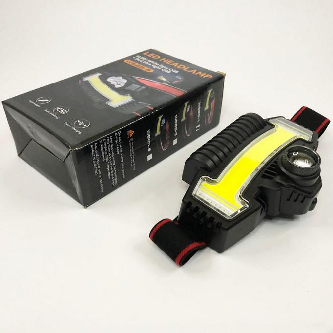 Гарний ліхтарик для риболовлі Bailong BL-W685-LTS+COB+RGB, Ліхтарик світлодіодний JW-197 на голову Київ - фото 9