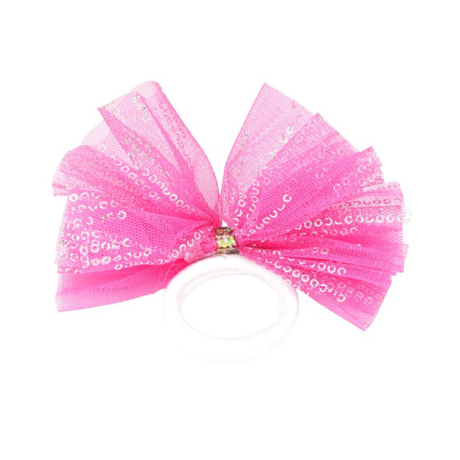 Дитячі резинки для волосся "Бантик фатиновий" 0302-876, 6 шт Вінниця - фото 3