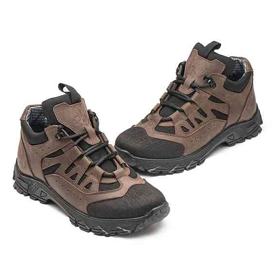 Зимові тактичні кросівки шкіра, на теплому гортексу , колір коричневий 45 (30) Харьков