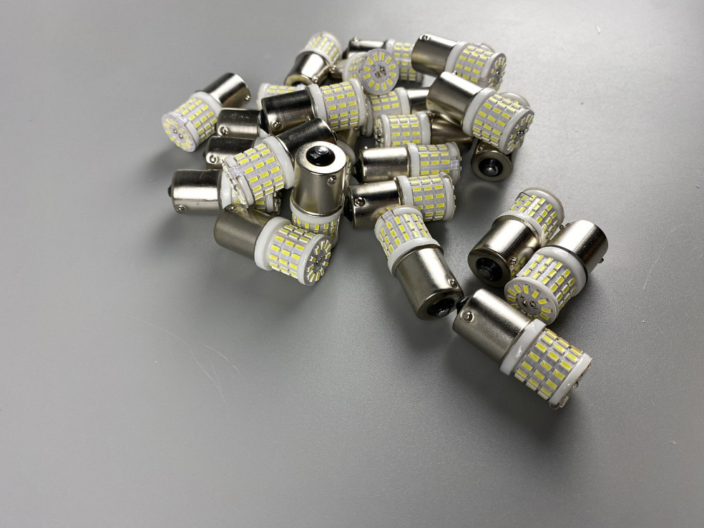 Лампа LED стоп-сигнал покажчик повороту 12V 57 led діодів цоколь 1156 BA15s Мукачево - фото 2