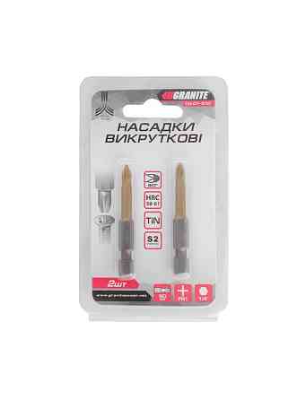GRANITE Насадка викруткова GRANITE PH1 50 мм ¼" S2/TITAN набір 2 шт 10-01-510 Коломия