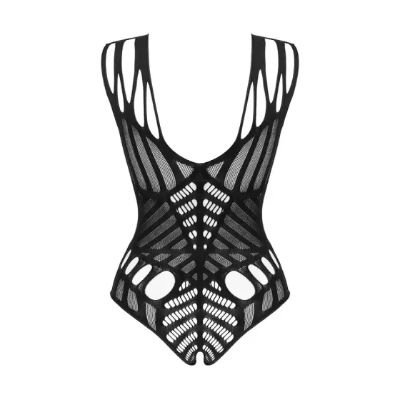 Боді з великими вирізами Obsessive B139 crotchless teddy S/M/L, з доступом Львів