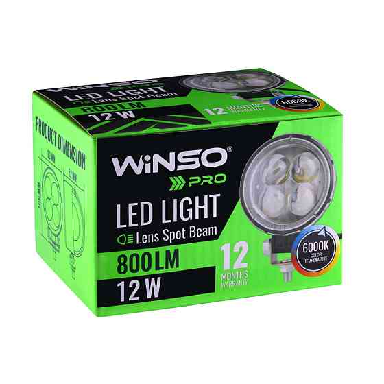 Фара светодиодная Winso Pro Epistar 4D точечный 10-30V, 12W (4x3W), 1шт (780130) Львов