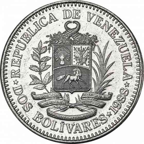 Венесуела 2 болівари, 1967-1988 (БС) Полтава