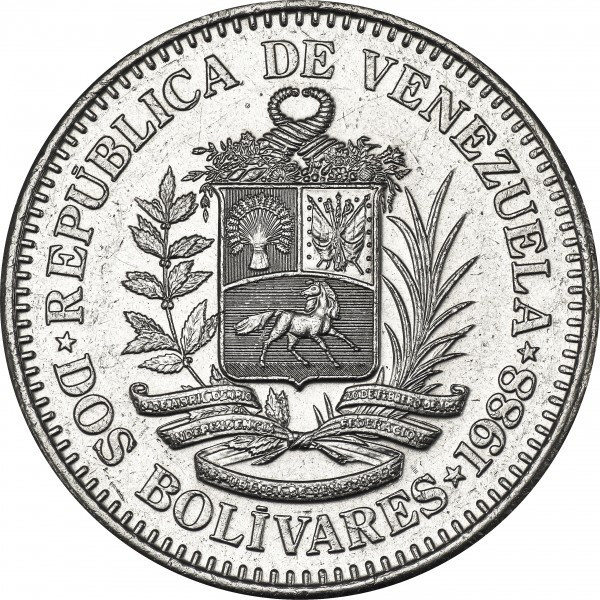 Венесуэла 2 боливара, 1967-1988 (БС) Полтава - изображение 1