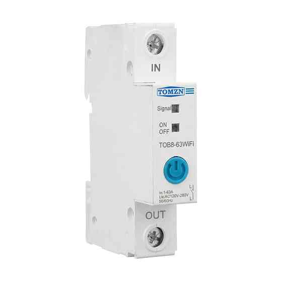 Розумний автоматичний вимикач з Wi-Fi (eWeLink) TOMZN TOB8-63 63A з моніторингом енергоспоживання (51-00135) Київ