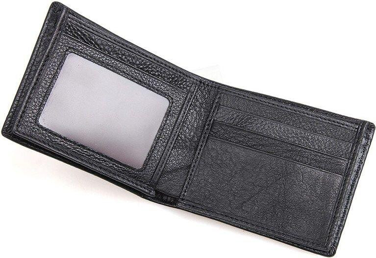 Гаманець чоловічий Vintage 14452 шкіряний Чорний Київ - фото 3