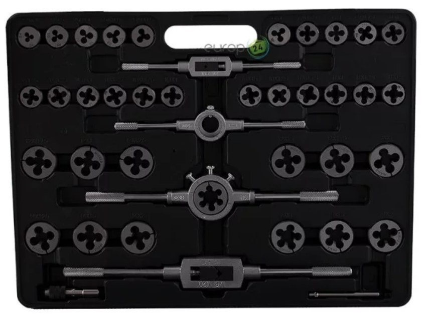 OX-609 Набор Для Нарезки И Нарезки Резьбы 110 Шт Метрическая Резьба M2-M18 С Пластиковым Ящиком Одесса - изображение 6