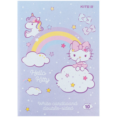 Білий картон Kite A4 Hello Kitty 10 аркушів (HK24-254) Вінниця - фото 1