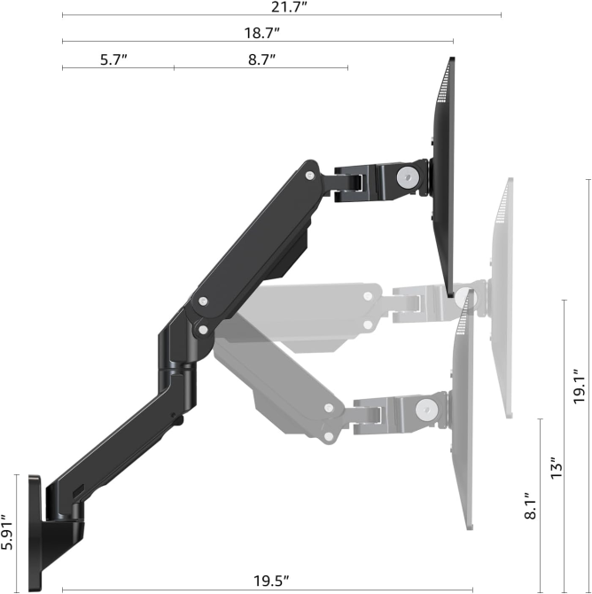 Кронштейн для для надширококутних вигнутих екранів 34-57