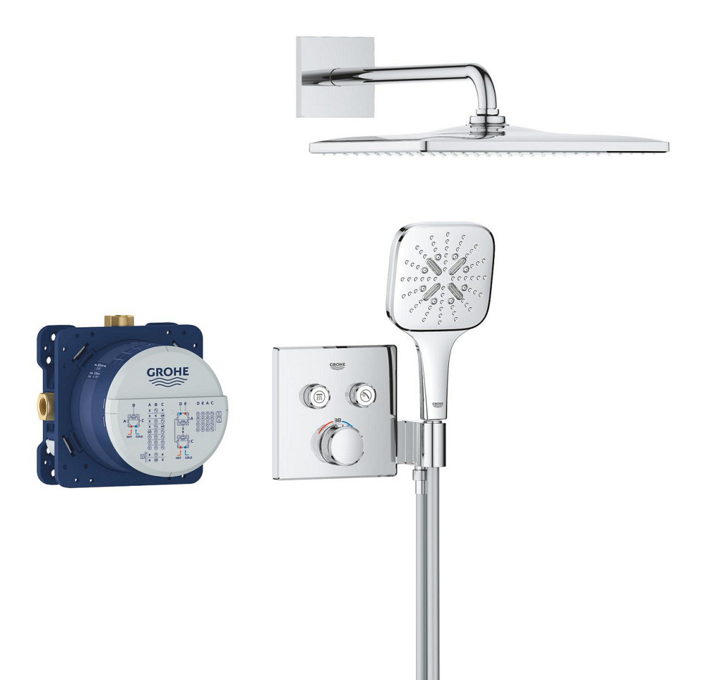 Душова система прихованого монтажу з термостатом Grohe Grohtherm SmartControl (34865000) Київ - фото 4