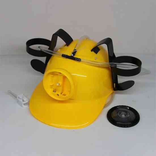 Шлем МЧСника с фонарем для пива желтый Винница