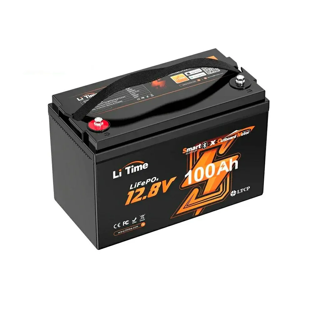 Акумуляторна батарея літій-залізо-фосфатна з Bluetooth тягова 12.8В 100А*год LiFePO4 LiTime OBM L12V100-100-OBM-BT-4-A100 Київ - фото 2