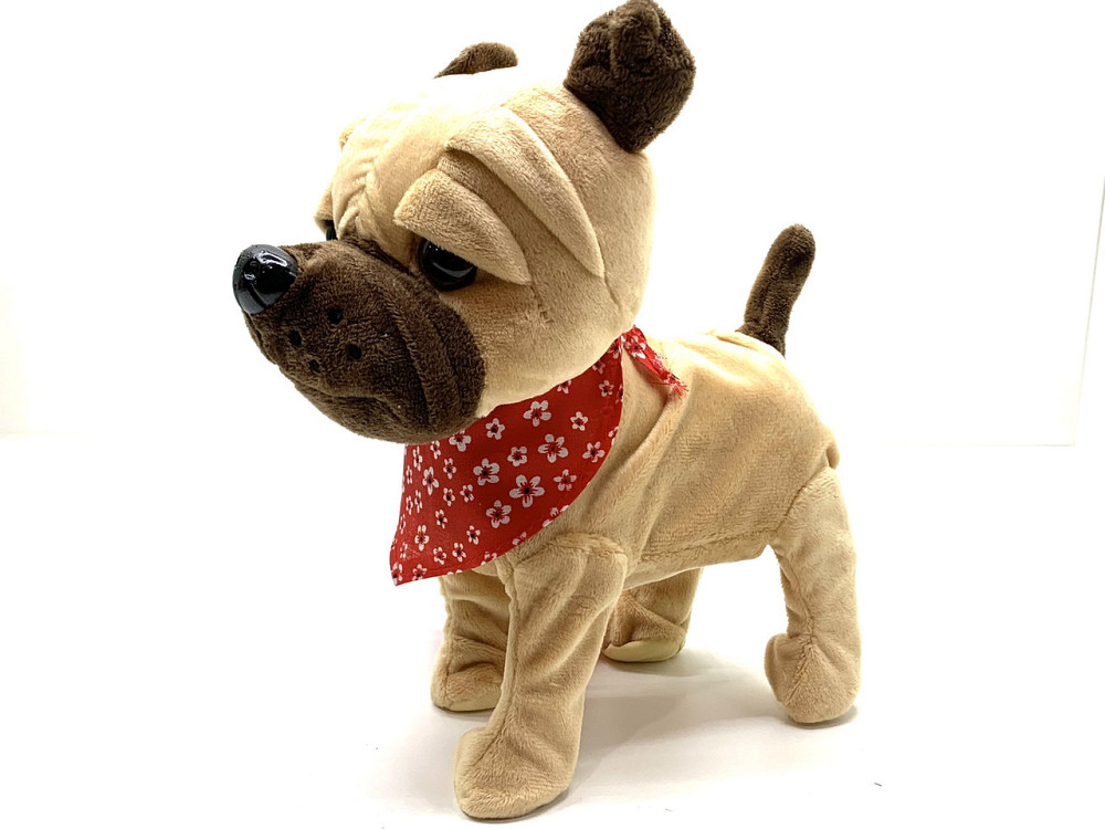 Собачка інтерактивна Limo Toy на повідку ходить махає хвостиком Бежева (M 4879 I UA) Чернигов - изображение 3