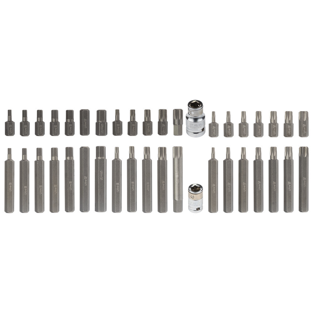 Набор бит HEX TORX Spline 10мм 40шт S2 (металл кейс) ULTRA (4017092) Киев - изображение 2