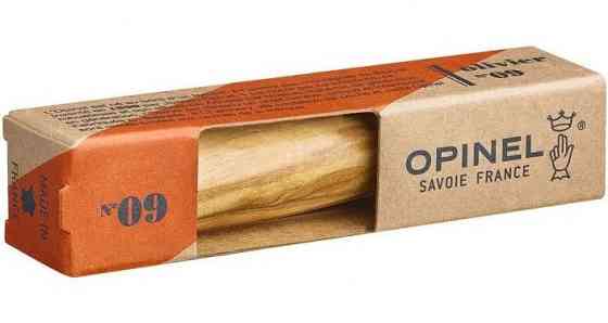 Лімітований Складаний Ніж Opinel (Опінель) No.9 "Inox Lux" Оливка (002426) Нержавіюча сталь Нововолинськ