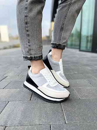 ALEX BENZ Кросівки жіночі ALEX BENZ DJ66 сірі (весна-осінь, шкіра+замша натуральна) (5014) Коломия