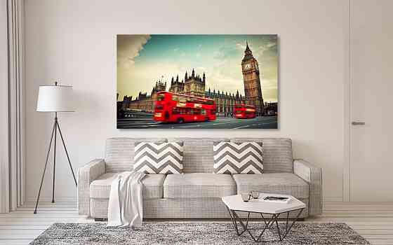 Картина холст в гостиную / спальню  Лондон    MLP_89 90х180см Киев