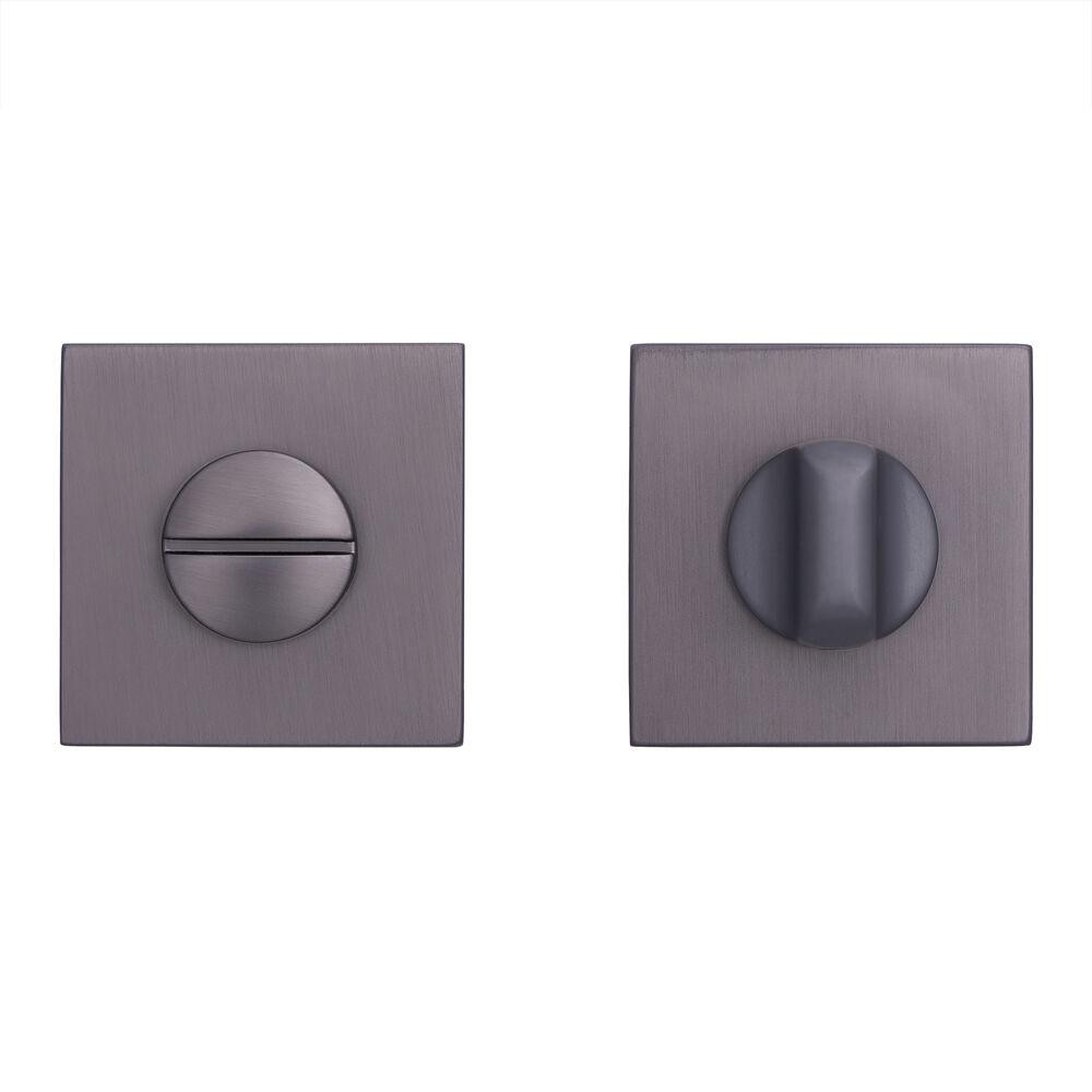 Сантехнічний фіксатор Gavrohe A3-WC MBN  (накладка на двері санвузла з поворотником) графіт Київ - фото 1