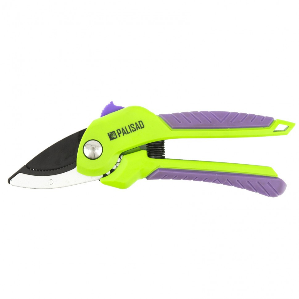 Секатор с наковальней, 210 мм, шестеренный привод, двухкомпонентные рукоятки, Palisad Полтава - изображение 1