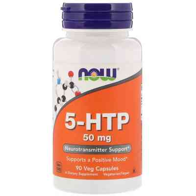Аминокислота Now Foods 5-HTP (Гидрокситриптофан), 50 мг, 90 вегетарианских капсул (NOW-00099) Винница