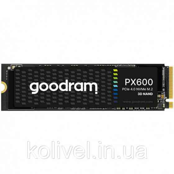 SSD 1Tb GoodRAM PX600 M.2 2280 PCIe NVMe Gen 4x4 3D NAND, Retail (SSDPR-PX600-1K0-80) Киев
