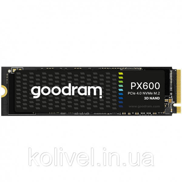 SSD 1Tb GoodRAM PX600 M.2 2280 PCIe NVMe Gen 4x4 3D NAND, Retail (SSDPR-PX600-1K0-80) Киев - изображение 1
