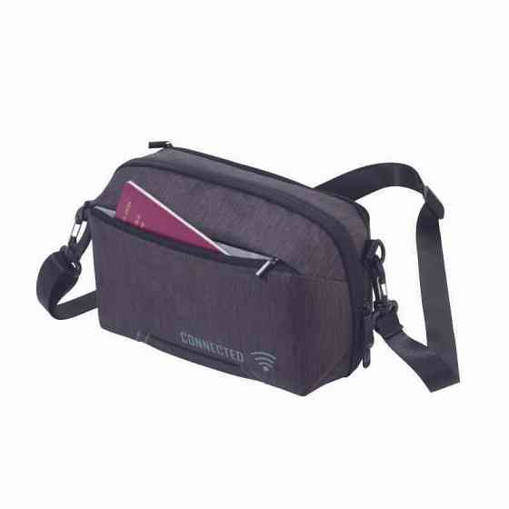 Органайзер Troika Toplader для кабелів з 2 відділеннями на блискавці. Рівне