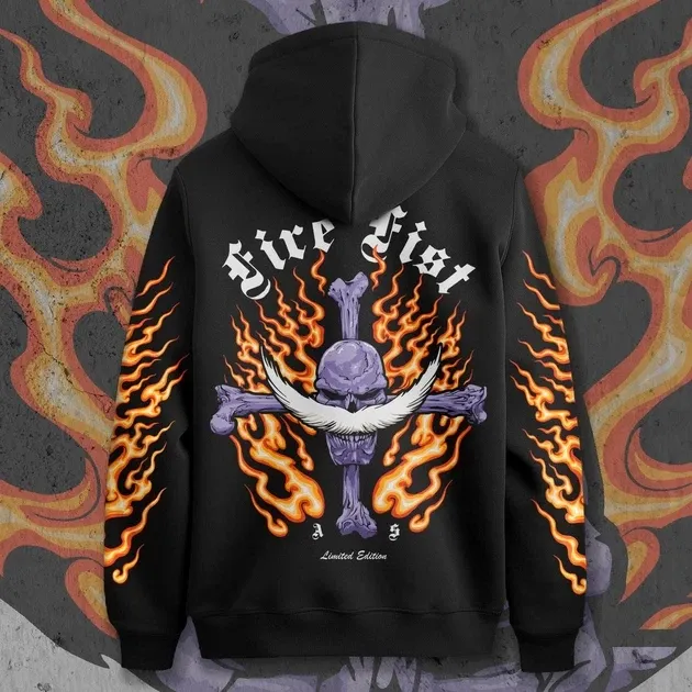 Худи для подростка мальчика с принтом Ван Піс Fire Fi140t Red Edition Размер 160 Anime11254 Днепр - изображение 1