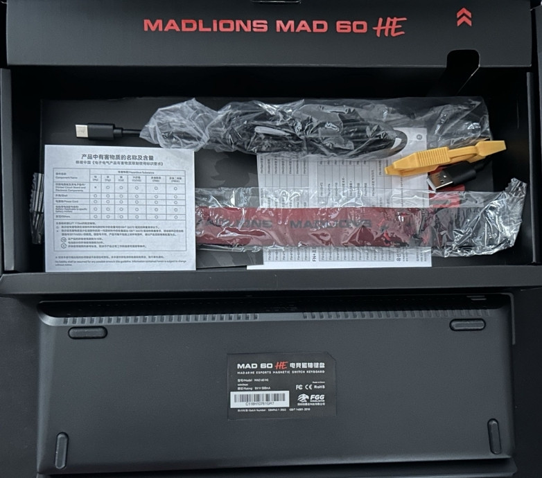 Магнітна Клавіатура MADLIONS MAD 60HE Black. Харків - фото 1